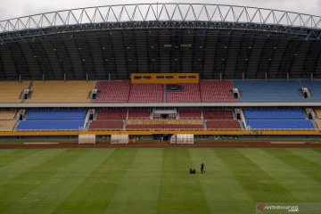 Memoles Stadion Jakabaring jelang Piala Dunia U-20
