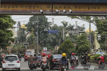 Uji coba tilang elektronik di jalan Margonda Depok