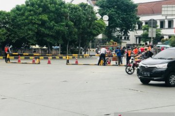 Dishub Jakarta Barat tutup Jalan Stasiun Kota arah Jalan Pasar Pagi
