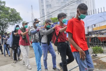 Polisi razia pelajar di Bekasi