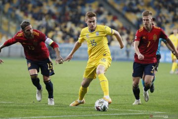 UEFA Nations League: Ukraina kalahkan Spanyol 1-0