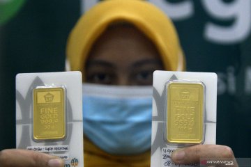 Harga emas Antam hari ini stagnan di posisi Rp1,059 juta per gram