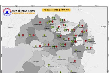 Rekor, kasus COVID-19 di Kabupaten Sukabumi bertambah 62 orang