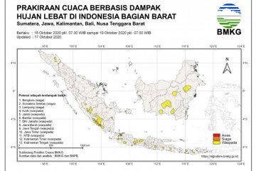 BNPB ingatkan pemda waspadai dampak hujan lebat