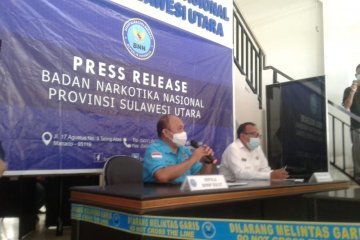 BNNP Sulut kembangkan penyidikan kasus 1,2 gram sabu-sabu