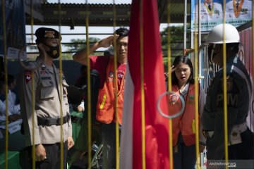 Razia Masker Di Perbatasan Palembang