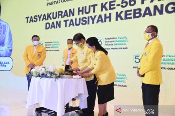 Sesepuh Golkar hadiri HUT, Airlangga: Tunjukkan soliditas partai