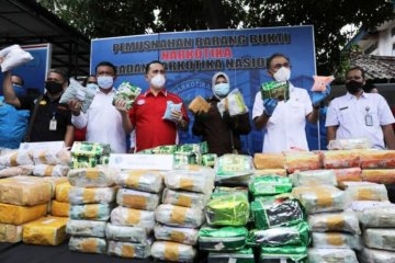 BNN musnahkan ratusan kilogram sabu-ekstasi hasil 11 pengungkapan