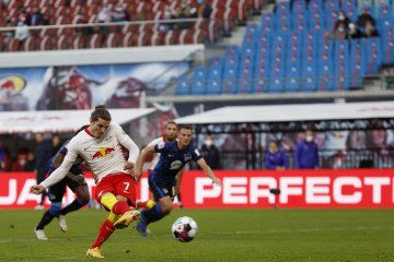 Leipzig pertahankan posisi puncak lewat kemenangan 2-1 atas Hertha