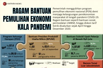 Ragam bantuan pemulihan ekonomi kala pandemi