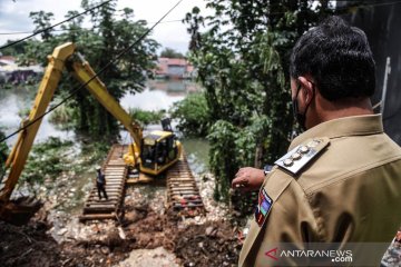 Banjir di Griya Cimanggu Indah Kota Bogor dalam proses menyurutan