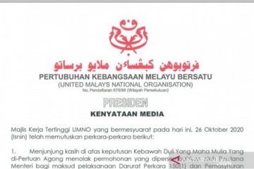 UMNO puji raja tolak usulan darurat PM Malaysia