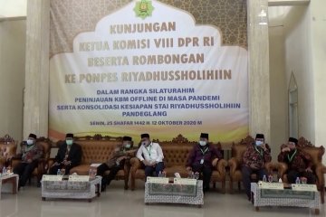 Komisi 8 DPR RI tinjau KBM tatap muka Ponpes di Pandeglang