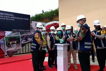 Proyek nasional Bendungan Tapin memasuki tahap pengisian awal