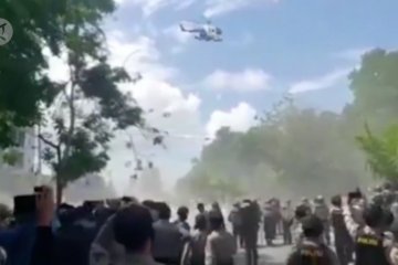 Bubarkan demo pakai helikopter, 4 polisi sidang disiplin pekan depan