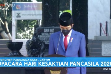 Presiden Joko Widodo pimpin upacara Hari Kesaktian Pancasila 2020