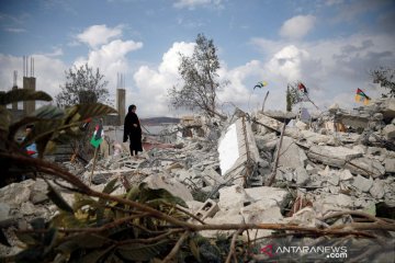 Permukiman warga Palestina dihancurkan Israel