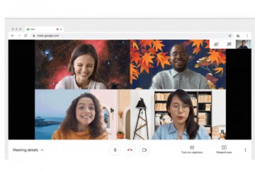 Google Meet rilis fitur kustom latar belakang untuk desktop