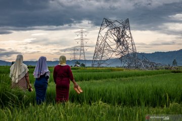 Menara sutet roboh di Batang