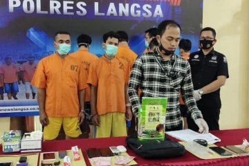 Polres Langsa gagalkan peredaran satu kilogram sabu