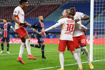 RB Leipzig menang 2-1 atas sembilan pemain PSG