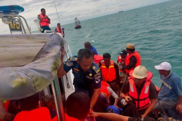 Kapal motor tujuan  Sunda Kelapa tenggelam di perairan Belitung