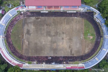 Progres renovasi Stadion Madya Bumi Sriwijaya