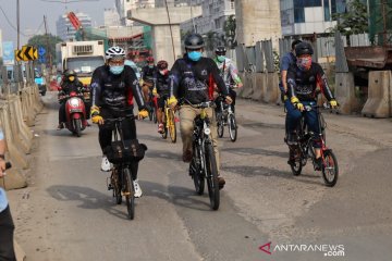 Komunitas dukung Anies kampanyekan sepeda untuk alat transportasi