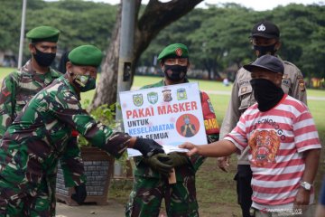 Sosialisasi protokol kesehatan saat rapid test massal