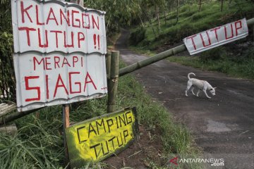 Wisata lereng Merapi tutup