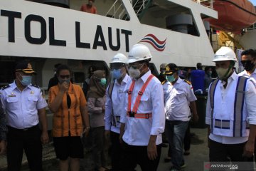 Menhub cek pengiriman sapi dengan kapal tol laut di Kupang