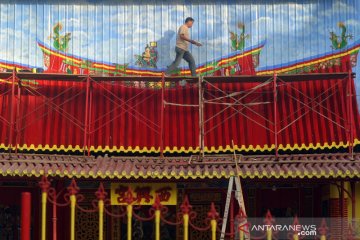 Renovasi klenteng tertua di Padang