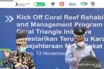 Konservasi terumbu karang COREMAP-CTI resmi dimulai di Raja Ampat