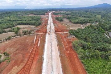 Jalan Tol Bengkulu-Sumsel tersambung 6,4 km, ditarget selesai 2021