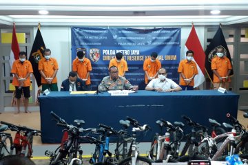 Polda Metro sita 34 sepeda curian dan tangkap tujuh malingnya