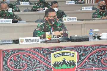 Pangdam I/BB bahas operasi penegakan disiplin protokol kesehatan