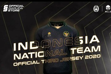 Warna hitam dominasi Jersey ketiga timnas Indonesia