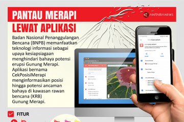 Pantau Merapi lewat aplikasi