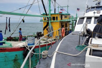 KKP tangkap satu kapal ikan berbendera Malaysia di Selat Malaka