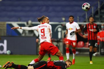 Gol Poulsen amankan satu poin untuk Leipzig dari markas Frankfurt