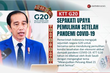 KTT G20 sepakati upaya pemulihan setelah pandemi COVID-19