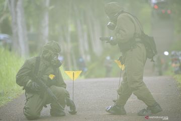 Latihan Evakuasi Korban Ledakan Gas Beracun