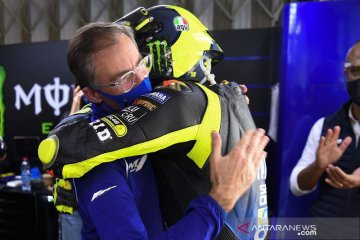 Rossi jalani perpisahan emosional dengan tim pabrikan Yamaha