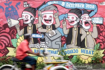 Mural bertema Pilkada serentak 2020