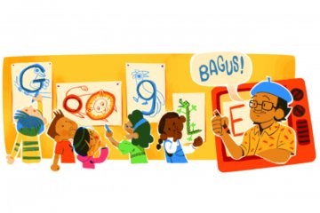 Google Doodle mengenang Tino Sidin