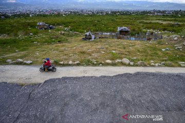 Lokasi bekas likuefaksi di Palu