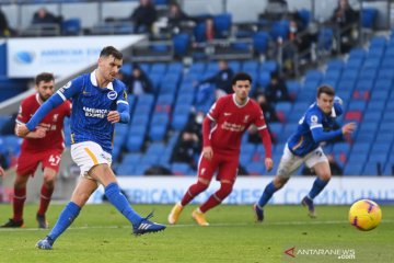 Penalti Pascal Gross di penghujung laga gagalkan kemenangan Liverpool