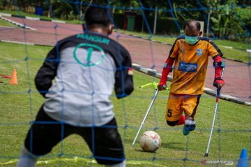 Latihan perdana tim Macan Amputasian Jakarta