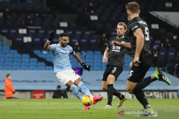 Liga Inggris : Manchester City cukur Burnley 5-0, Riyad Mahrez cetak trigol