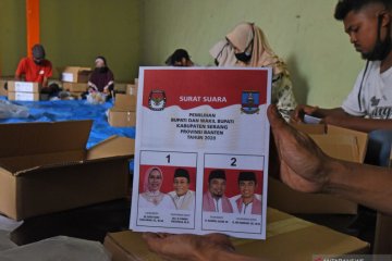 Pelipatan surat suara Pilkada Kabupaten Serang